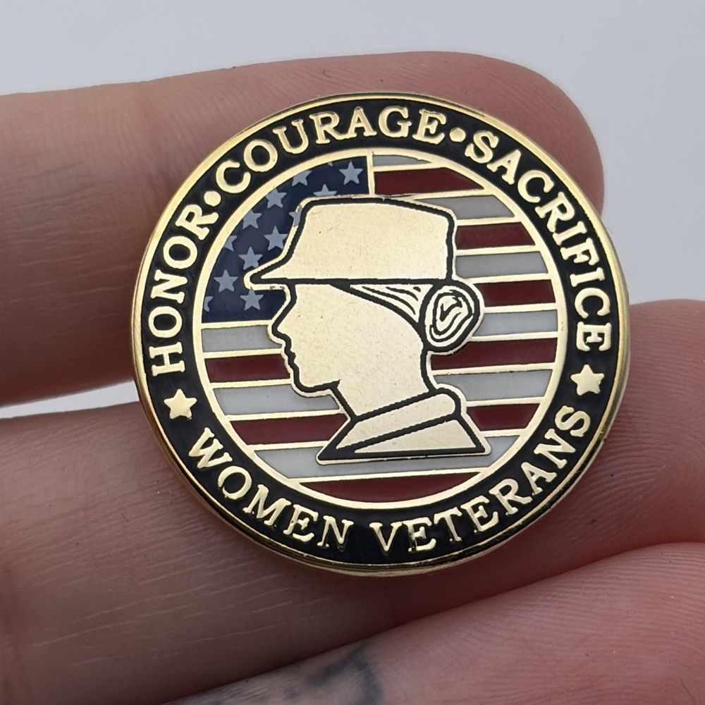 Women Veterans Honor Courage Sacrifice Military Soldier Lapel Hat Pin Pinmart